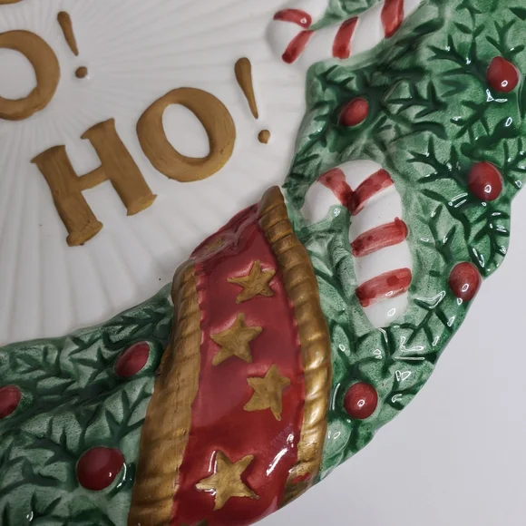 Fitz And Floyd Essentials Santa Claus Ceramic Plate - Picture 4 of 7